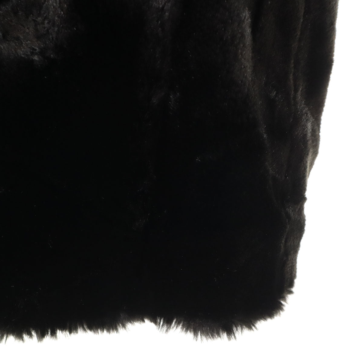 LAUREN RALPH LAUREN ローレンラルフローレン フェイクファー ジャケット M ブラック レディース