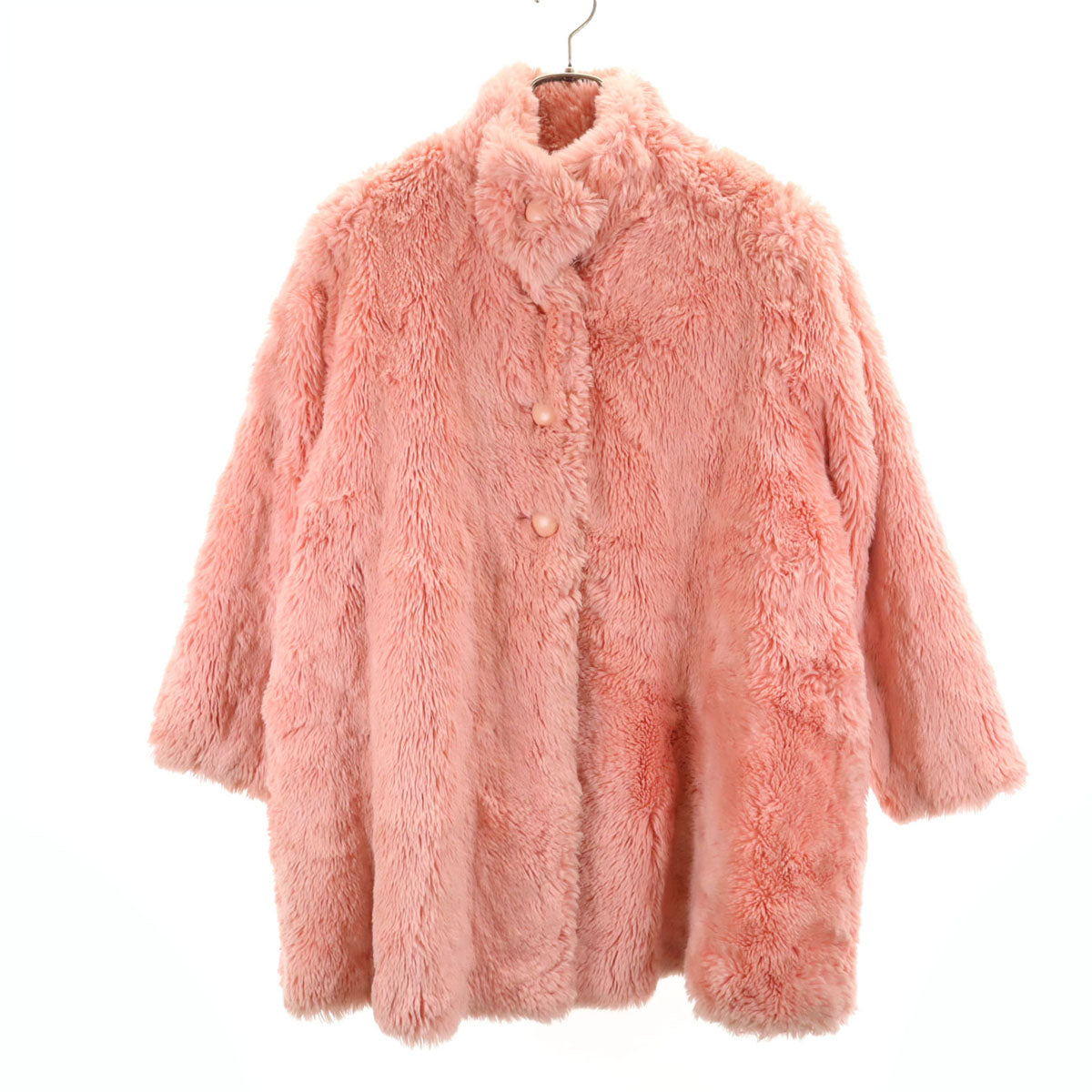 miss chloe ミスクロエ 日本製 フェイクファー コート 40 ピンク レディース