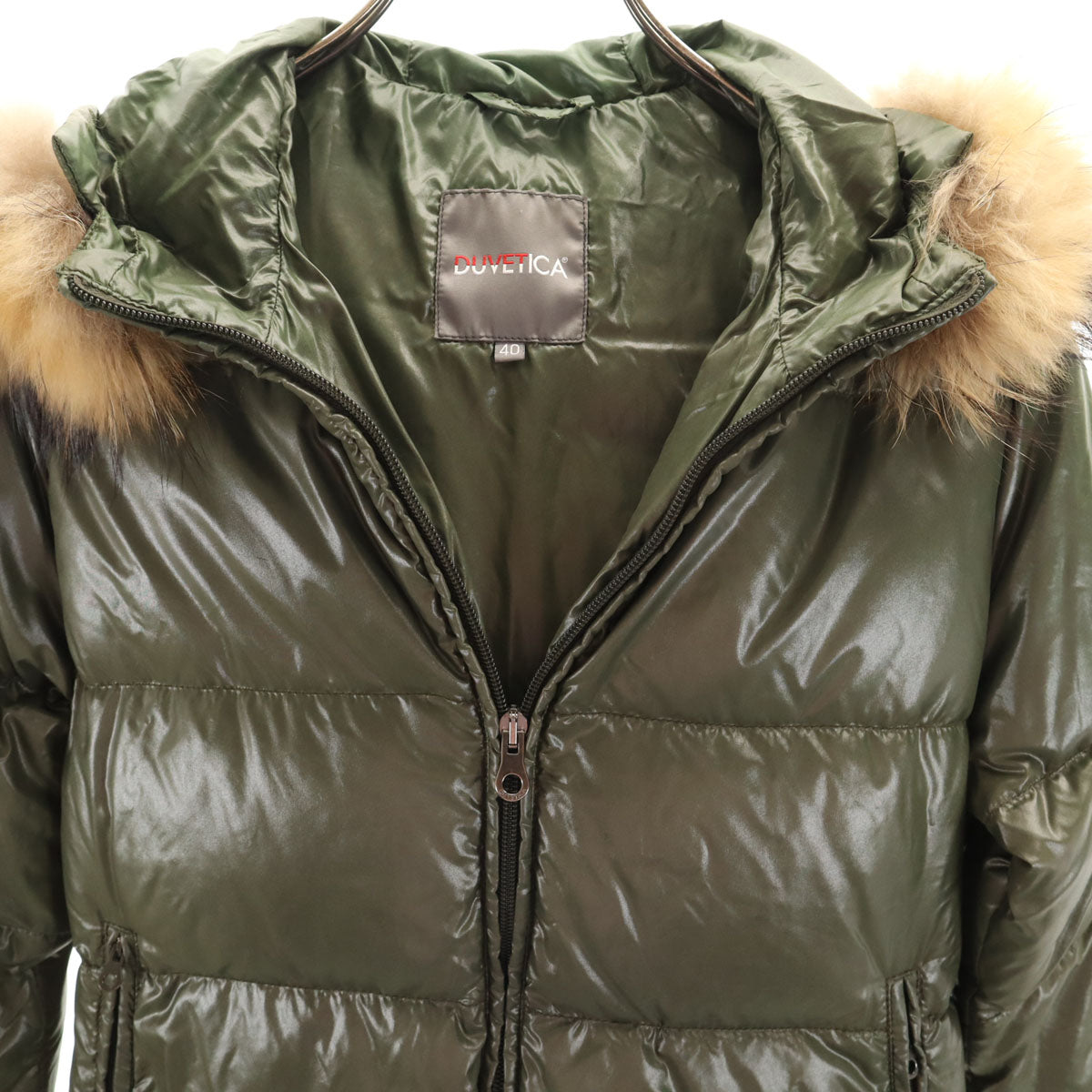DUVETICA デュベティカ ダウンジャケット 40 カーキ レディース