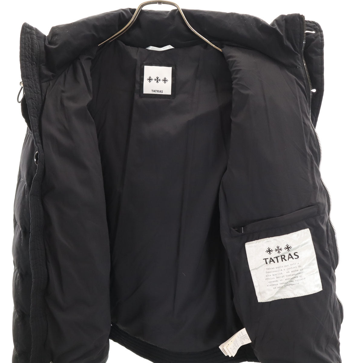 TATRAS タトラス ダウンジャケット S ブラック メンズ