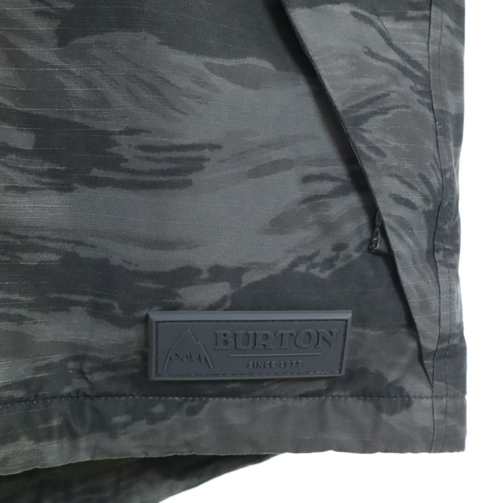 BURTON バートン カモフラ柄 スノーボード ジャケット 上下 セットアップ M グレー系 ウィンタースポーツ メンズ