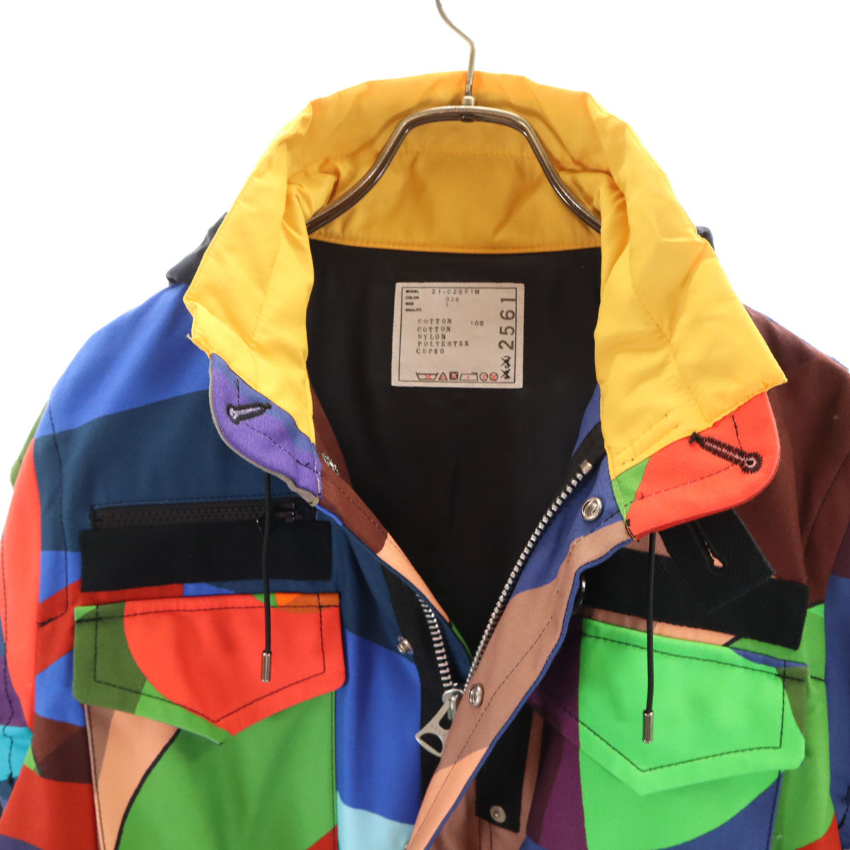 未使用 Sacai サカイ 21AW KAWS カウズ コラボ マウンテンパーカー 1 マルチ ジャケット ハンガー付き メンズ