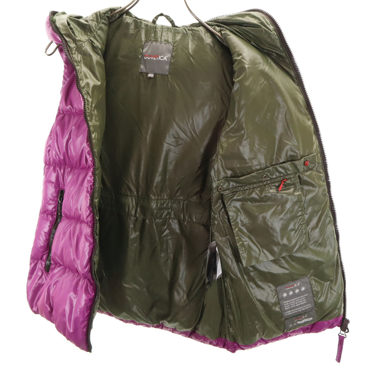 DUVETICA デュベティカ ブルガリア製 FEBE ダウンベスト 40 パープル レディース