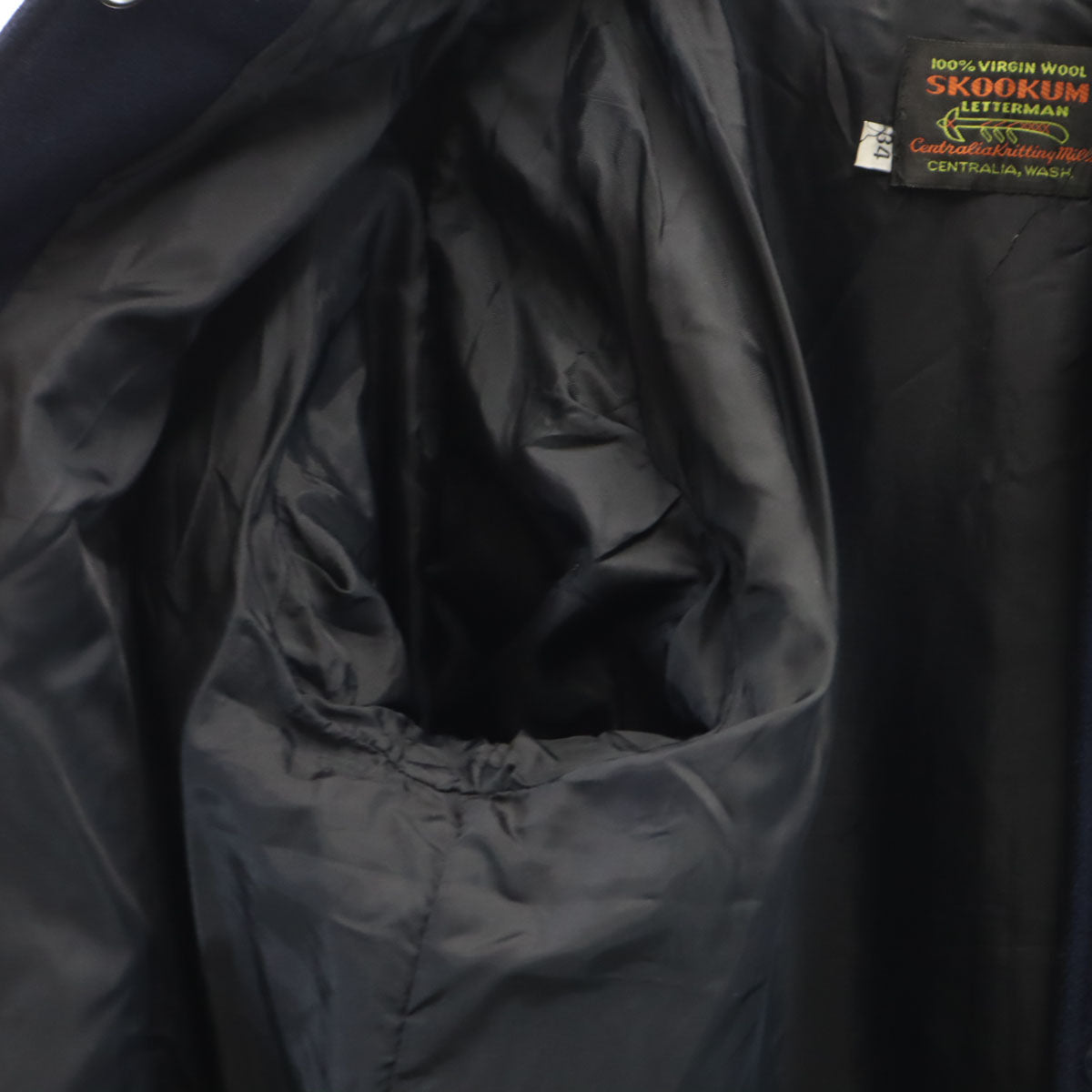 SKOOKUM スクーカム ウール スタジャン 34 ネイビー ジャケット メンズ
