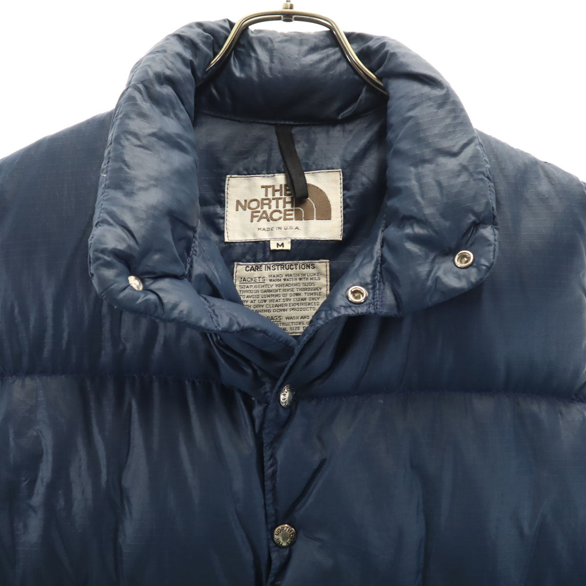 THE NORTH FACE ノースフェイス 80s 茶タグ ヴィンテージ ダウンベスト M ネイビー メンズ