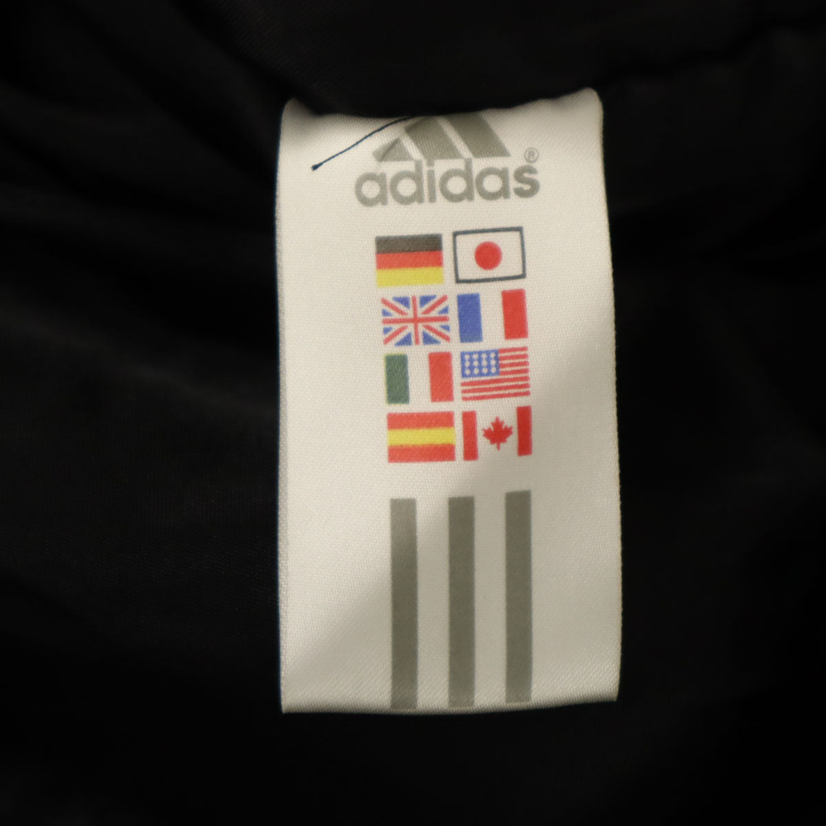 adidas アディダス レザー 中綿ジャケット 38 ブラック レディース