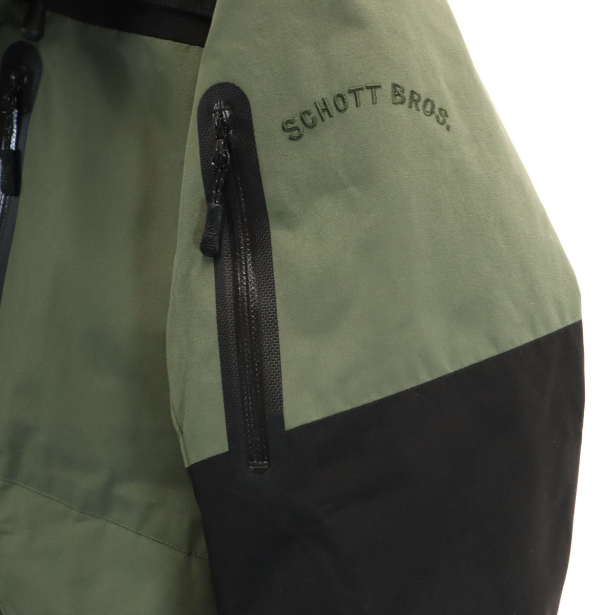 schott ショット ダウンジャケット M カーキ メンズ