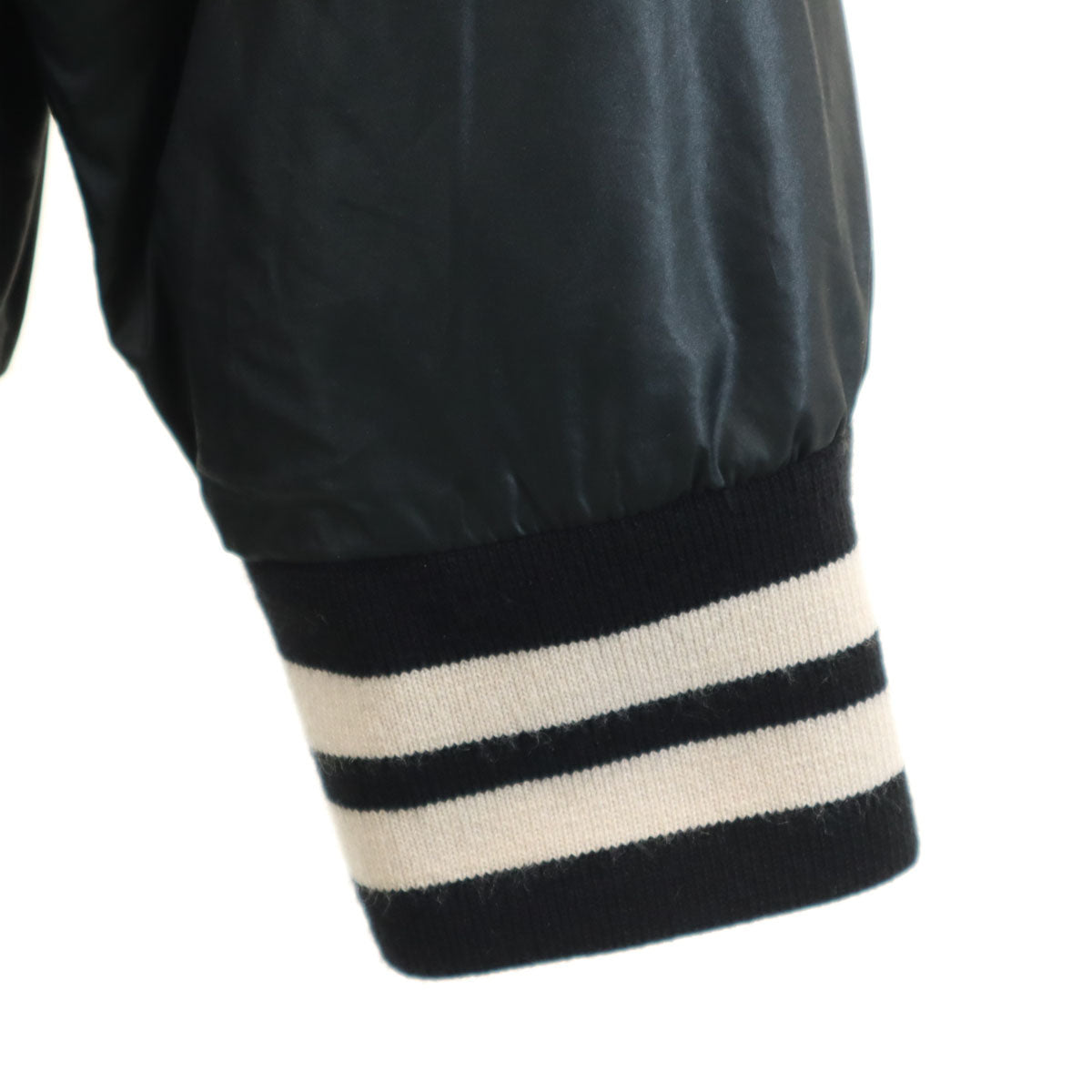 美品 MM6 エムエムシックス イタリア製 リバーシブル スタジャン 42 ブラック Martin Margiela 中綿入り レディース