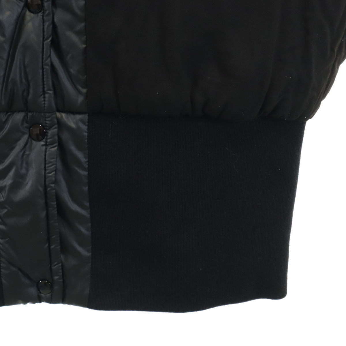 美品 MM6 エムエムシックス イタリア製 リバーシブル スタジャン 42 ブラック Martin Margiela 中綿入り レディース