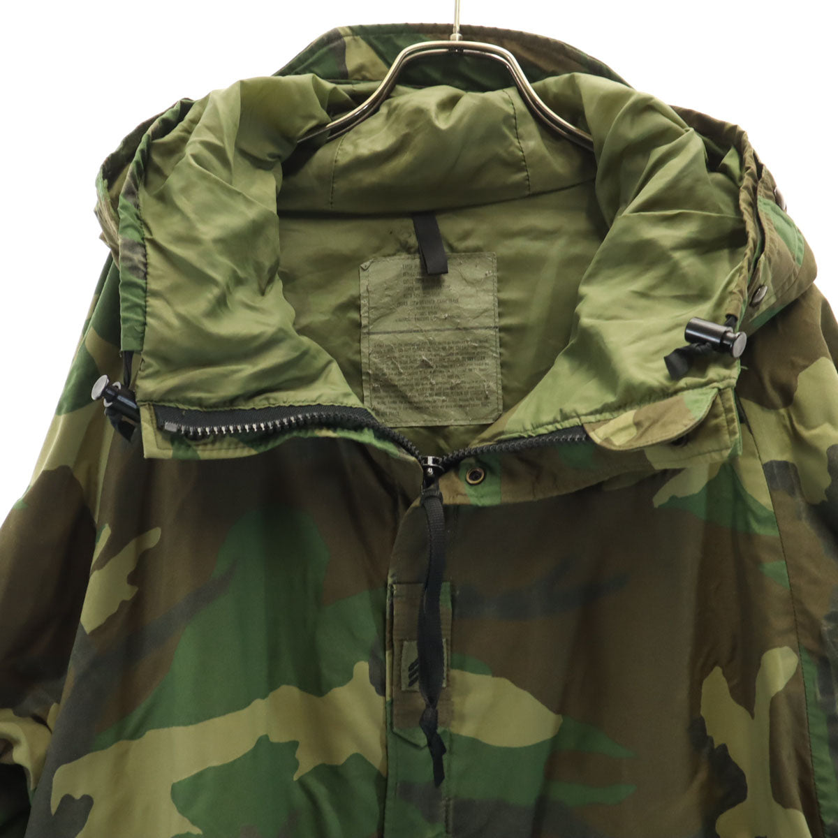 US ARMY アメリカ軍 90s 米軍 オールド ECWCS ゴアテックス カモフラ柄 ミリタリージャケット L カーキ 迷彩 メンズ