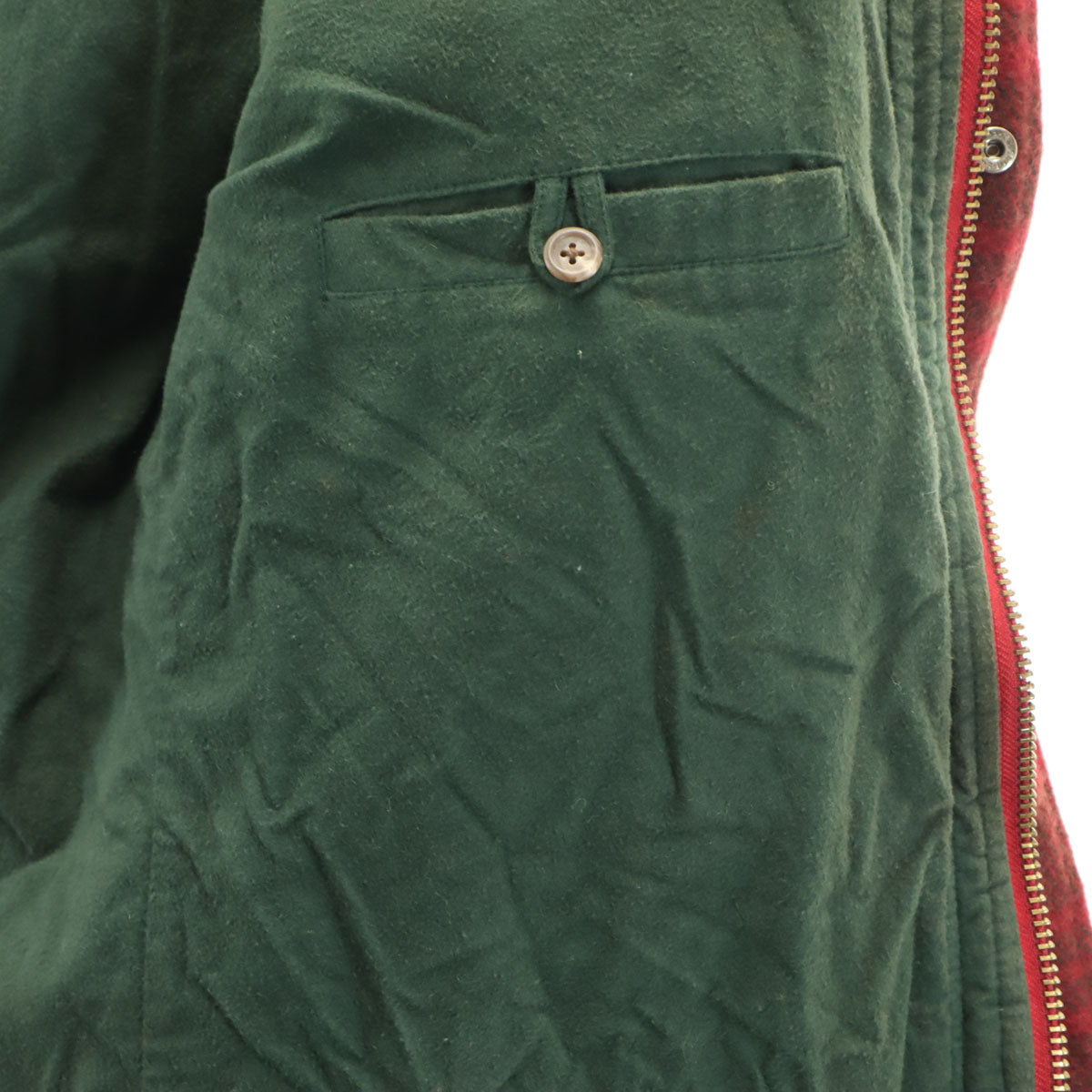 Polo by Ralph Lauren ポロバイラルフローレン 90s オールド チェック柄 ウールジャケット M 赤系 メンズ