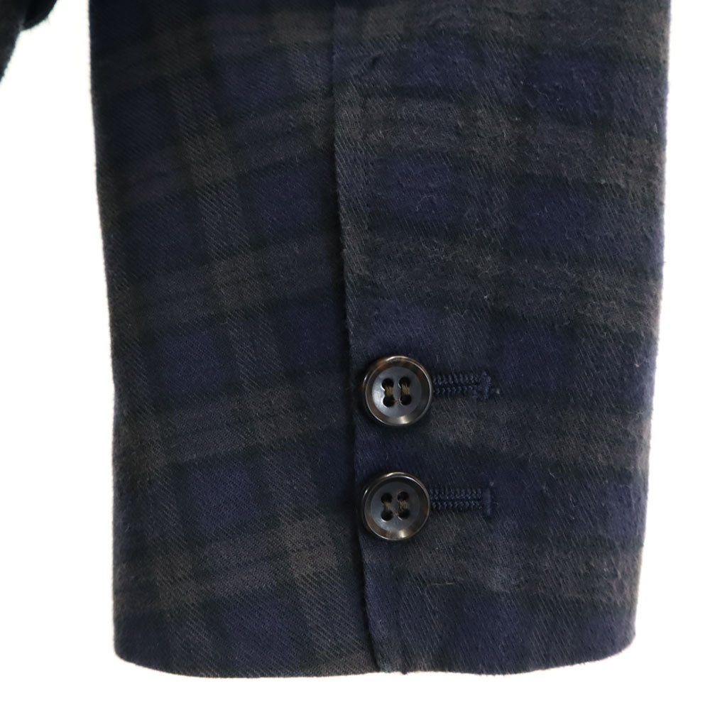 VAN JACKET ヴァンヂャケット チェック柄 テーラードジャケット M ネイビー アンコン メンズ