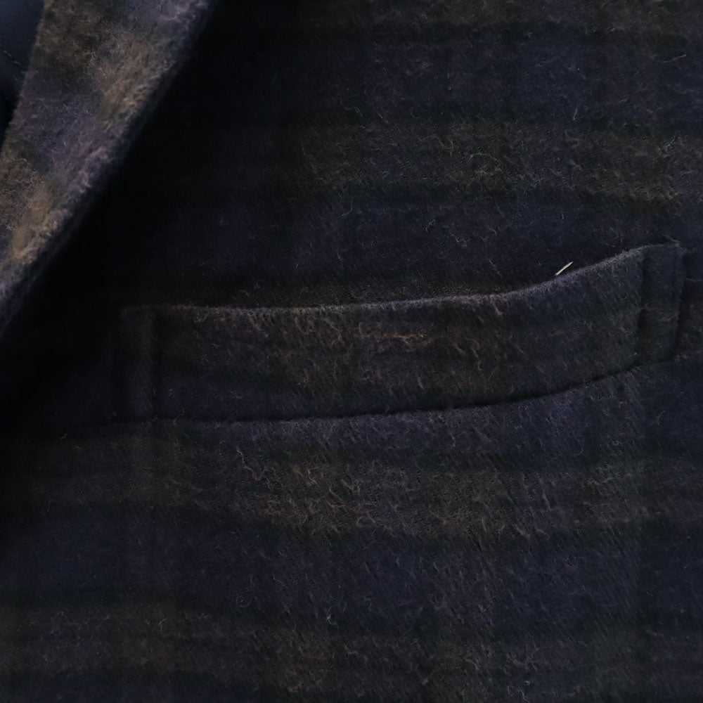 VAN JACKET ヴァンヂャケット チェック柄 テーラードジャケット M ネイビー アンコン メンズ