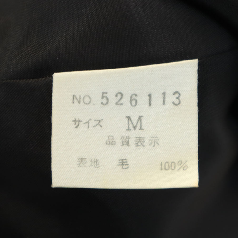 MICHIKO KOSHINO ミチココシノ 日本製 ストライプ柄 バンドカラー ジャケット M ネイビー メンズ