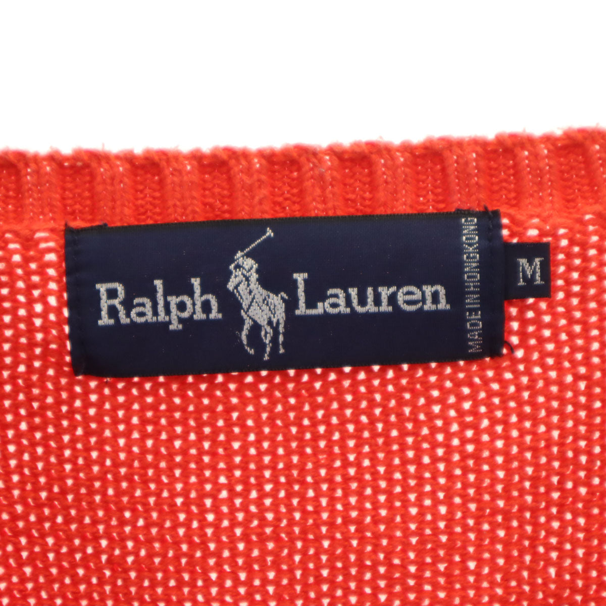 Polo by Ralph Lauren ポロバイラルフローレン 長袖 ニット M 朱色 セーター レディース