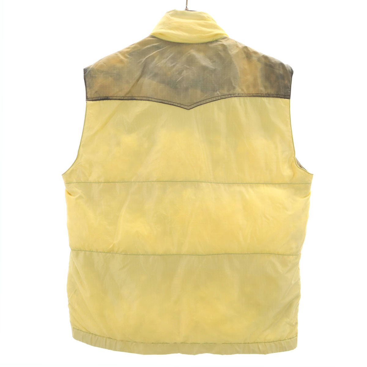 美品 クレセントダウンワークス ダウンベスト ブラック イエロー M Crescent Down Works クレセントダウンワークス CRESCENT DOWN WORKS