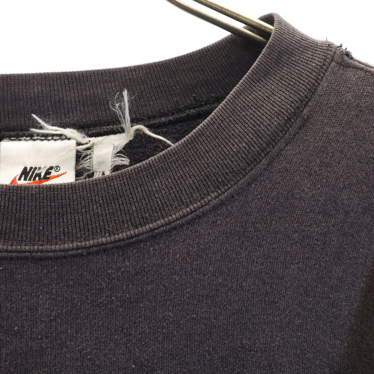 NIKE ナイキ 90s 00s 白タグ オールド 長袖 トレーナー チャコール スウェット レディース