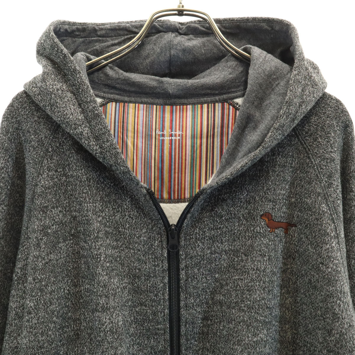 Paul Smith ポールスミス 長袖 ジップパーカー L グレー メンズ