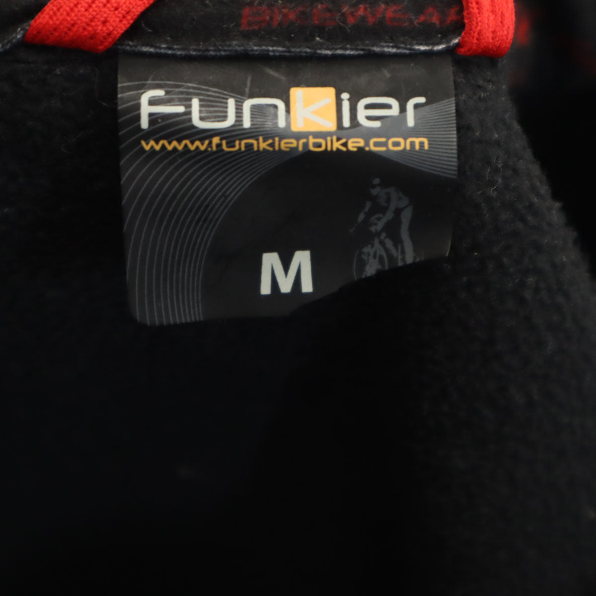 Funkier ファンキアー サイクリング ジップジャケット M レッド メンズ