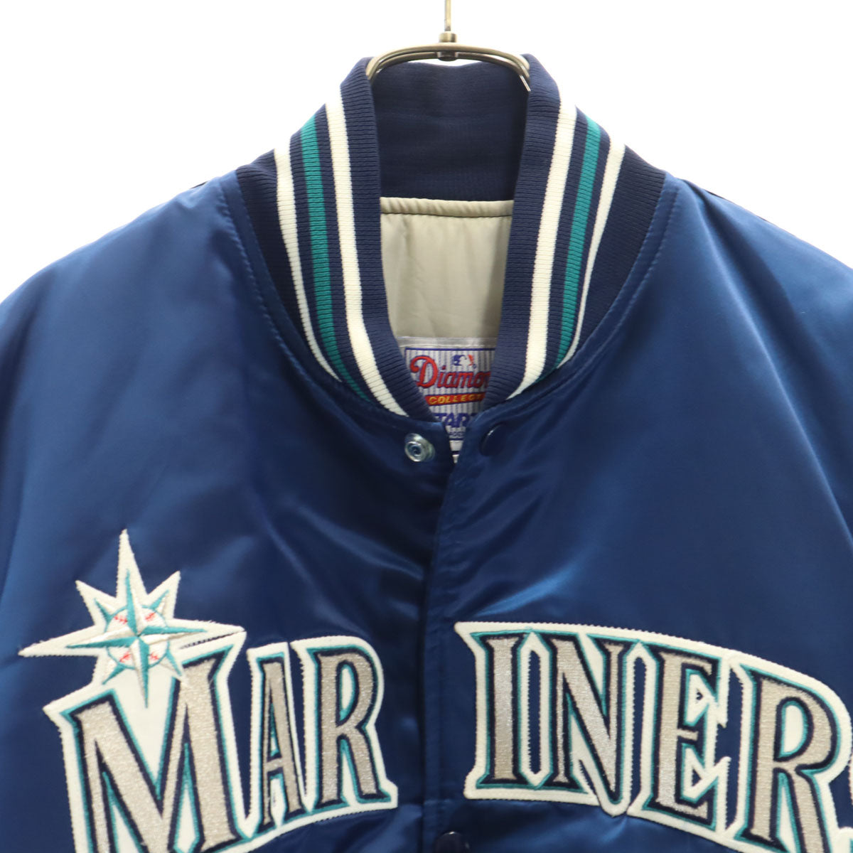 美品 STARTER Diamond COLLECTION ダイアモンドコレクション バイ スターター USA製 スタジャン XL ブルー メンズ