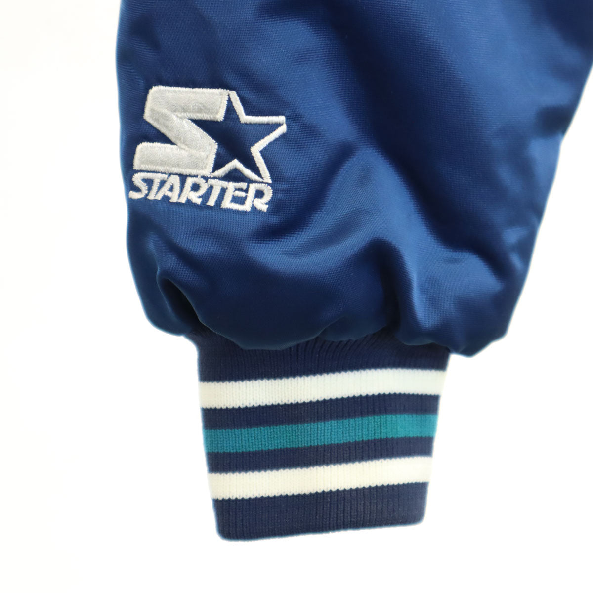 美品 STARTER Diamond COLLECTION ダイアモンドコレクション バイ スターター USA製 スタジャン XL ブルー メンズ