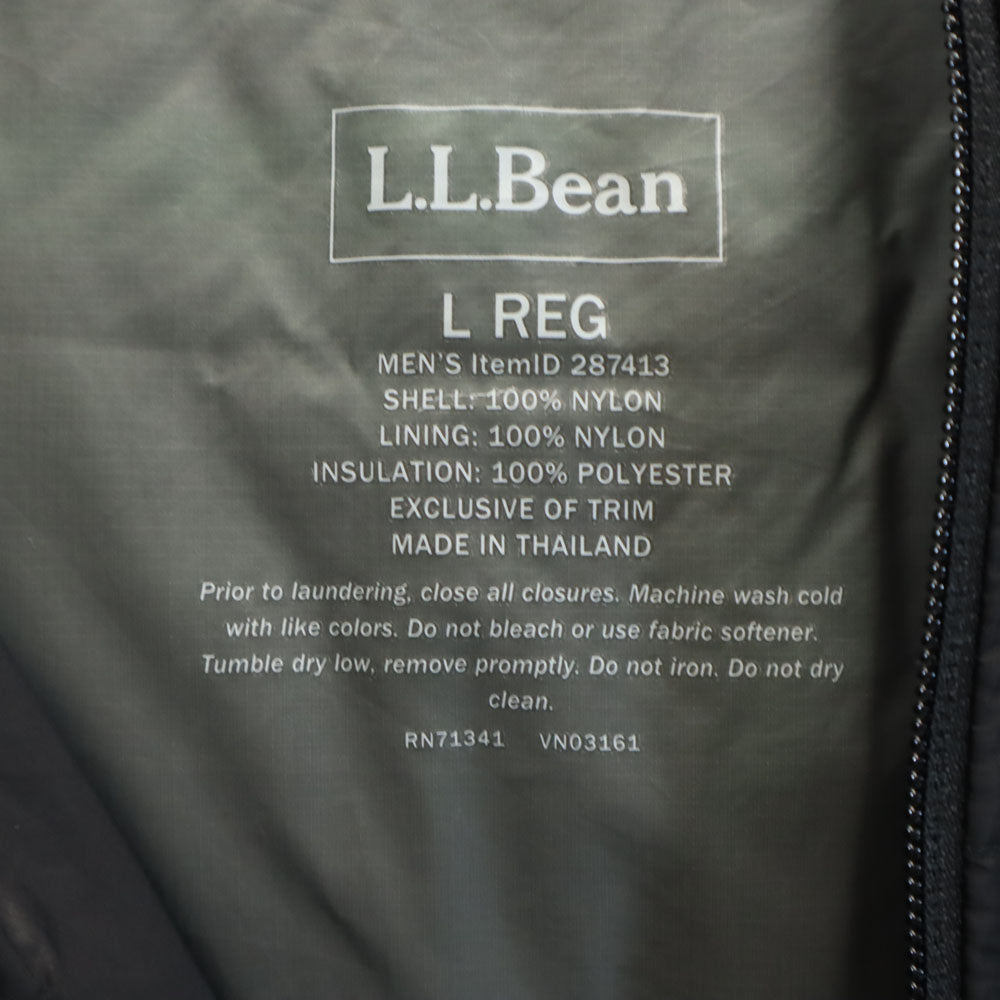 L.L.Bean エルエルビーン プリマロフト キルティング 中綿ジャケット L ブラック アウトドア メンズ