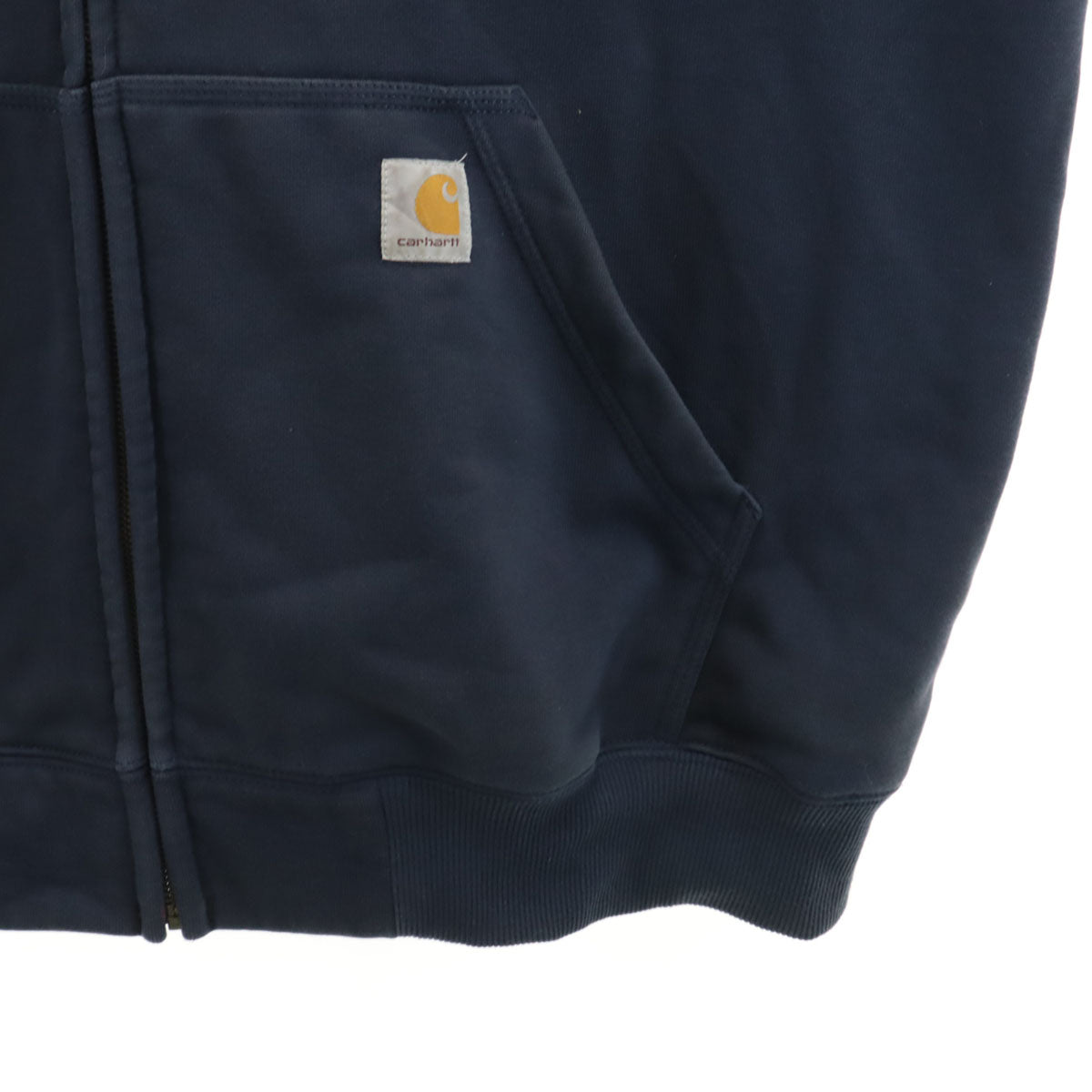 Carhartt カーハート 企業モノ刺繍 長袖 スウェット ジップパーカー XL ネイビー 100614 メンズ