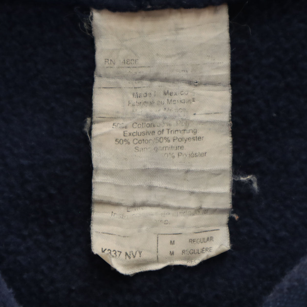 Carhartt カーハート 長袖 ジップパーカー M ネイビー メンズ