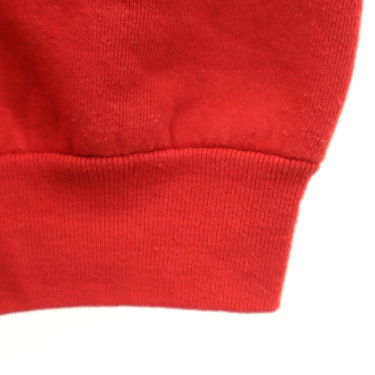 90s オールド 長袖 スウェット トレーナー レッド 無地 メンズ