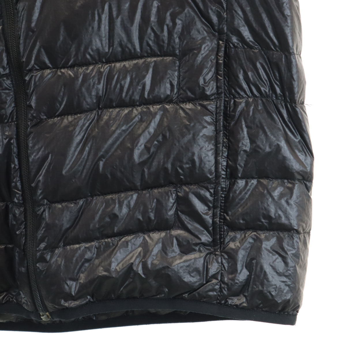 美品 THE NORTH FACE ザノースフェイス ライトヒート ダウンジャケット S ブラック 収納袋付き アウトドア ND18174 メンズ