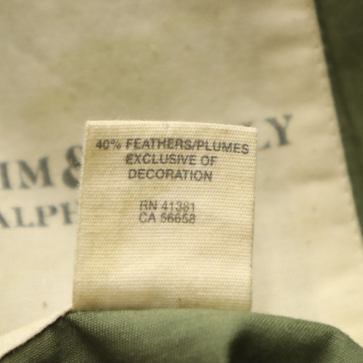 美品 DENIMU＆SUPPLY RALPH LAUREN デニムアンドサプライ ラルフローレン 迷彩柄 ダウンベスト S カーキ メンズ