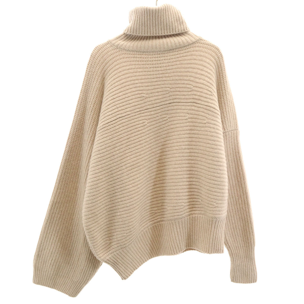 未使用 Stella McCartney ステラマッカートニー カシミヤブレンド 長袖 タートルネック セーター XS ベージュ ニット レディース