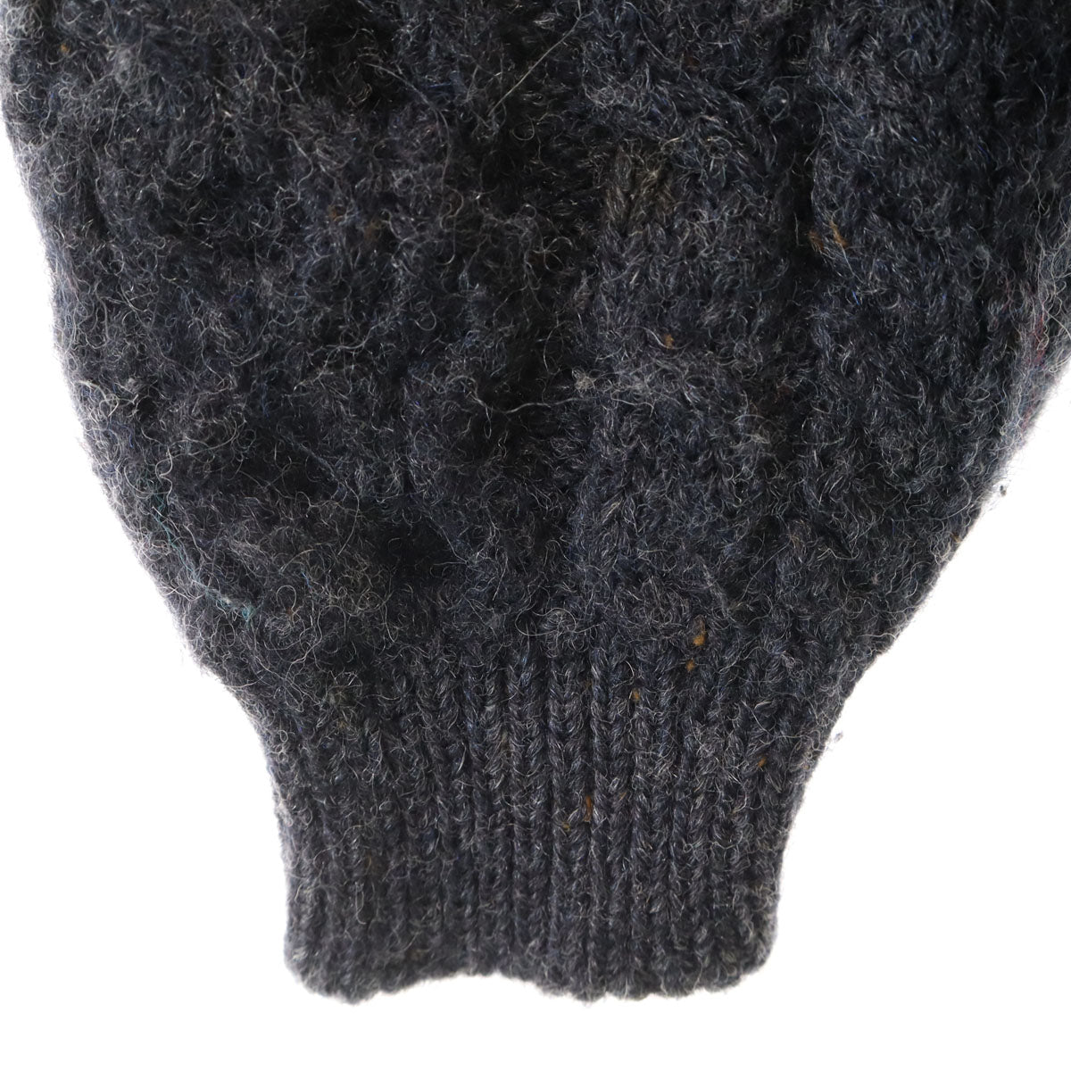 L.L.Bean エルエルビーン 80s アイルランド製 ヴィンテージ 長袖 Vネック ニットカーディガン L チャコールグレー アウトドア レディース