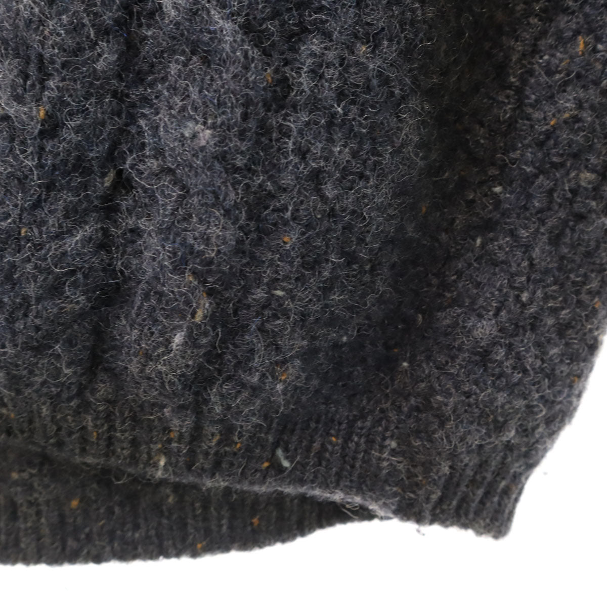 L.L.Bean エルエルビーン 80s アイルランド製 ヴィンテージ 長袖 Vネック ニットカーディガン L チャコールグレー アウトドア レディース