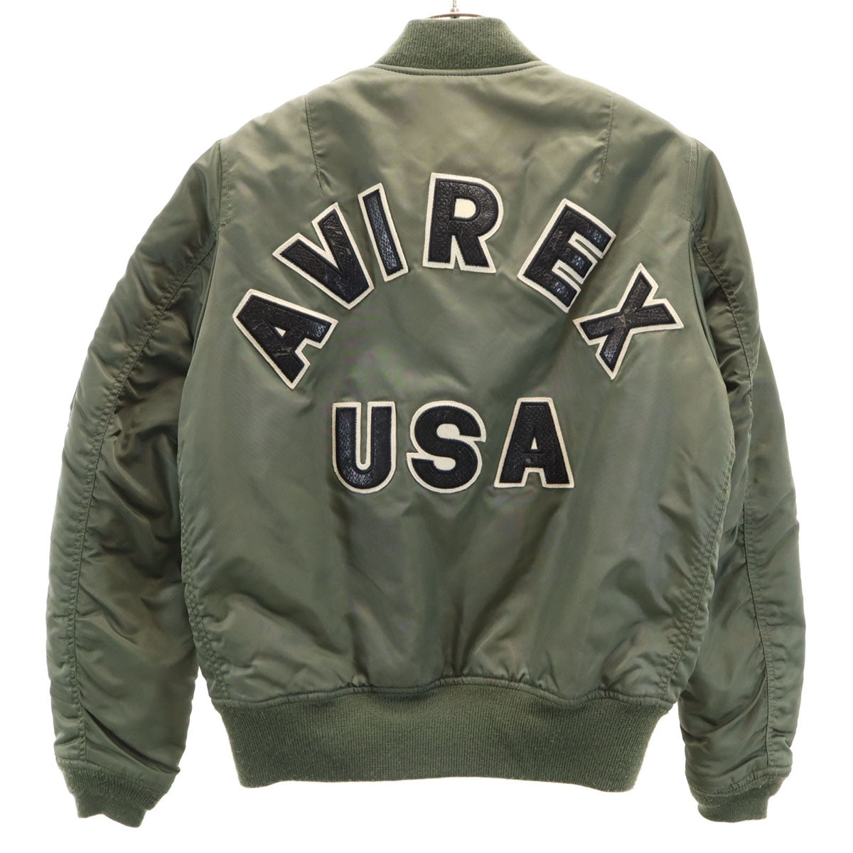 AVIREX アヴィレックス MOUSSY マウジー コラボ MA-1 フライトジャケット 2 オリーブ系 中綿 レディース