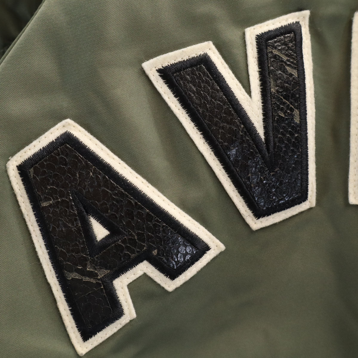 AVIREX アヴィレックス MOUSSY マウジー コラボ MA-1 フライトジャケット 2 オリーブ系 中綿 レディース