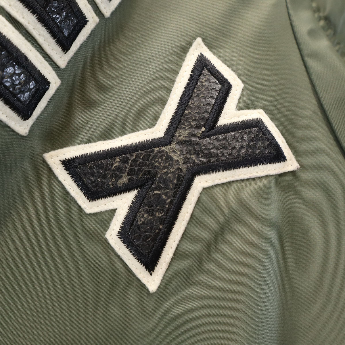 AVIREX アヴィレックス MOUSSY マウジー コラボ MA-1 フライトジャケット 2 オリーブ系 中綿 レディース