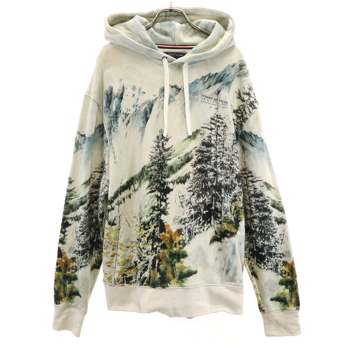 TOMMY HILFIGER トミーヒルフィガー 長袖 パーカー XL ベージュ系 メンズ