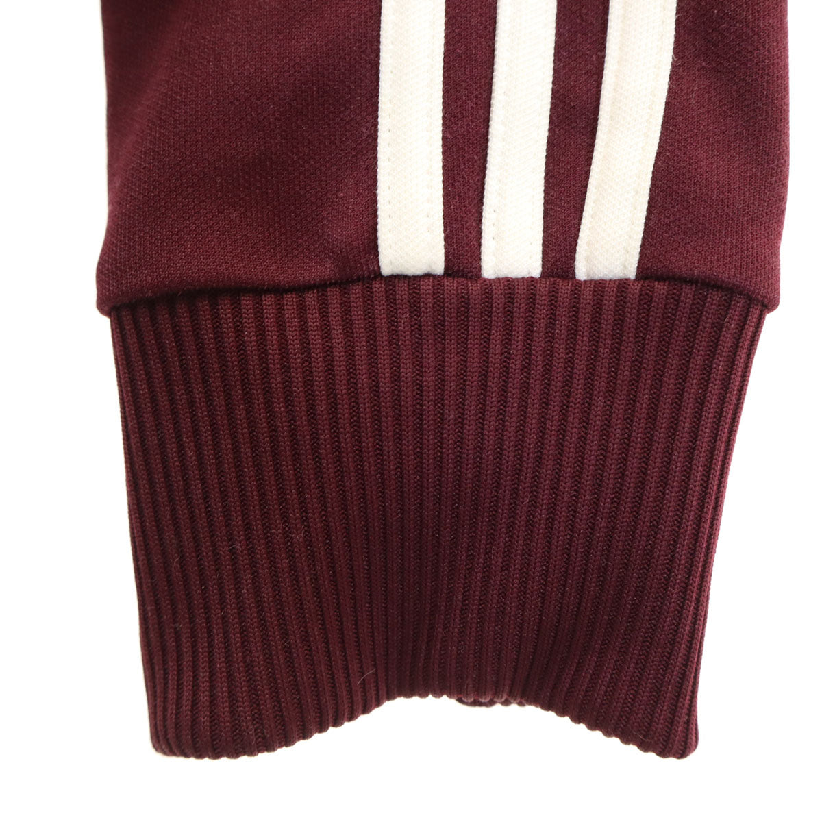 adidas アディダス トレフォイルロゴ刺繍 トラックジャケット M バーガンディ ジャージ メンズ