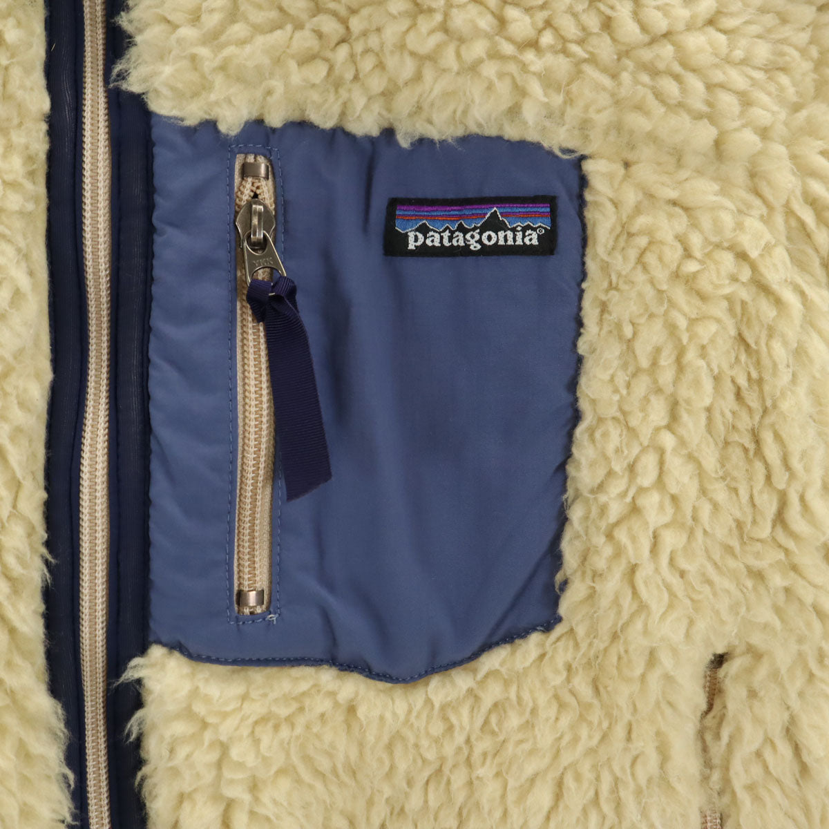 patagonia パタゴニア フリースジャケット XL14 アイボリー系 65559 アウトドア キッズ