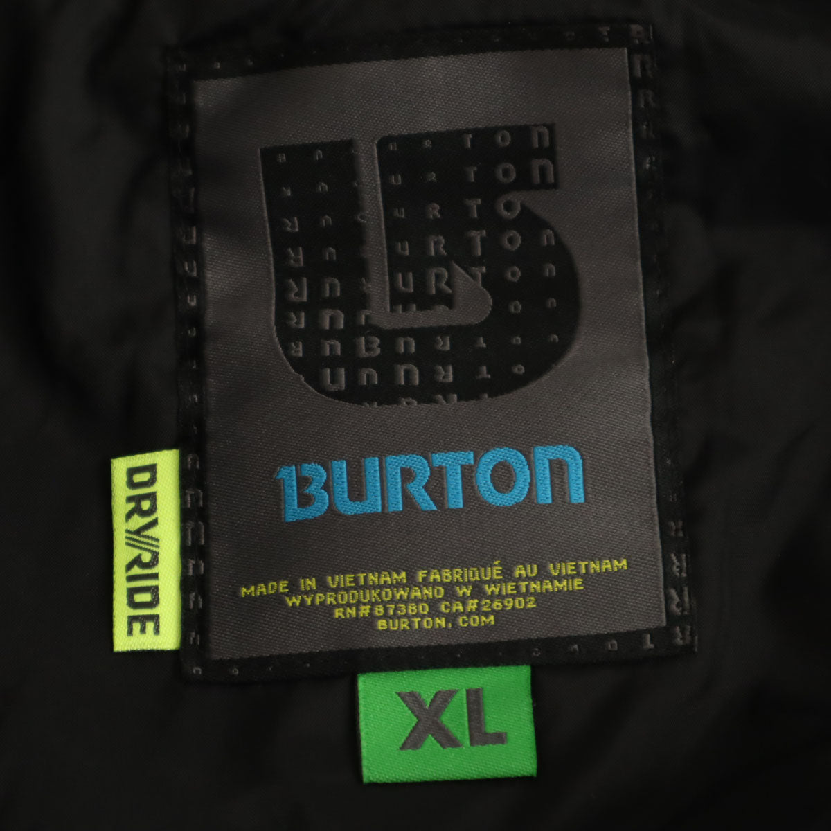 BURTON バートン 未使用 スノーボード ジャケット XL ブラック スキー タグ付き メンズ