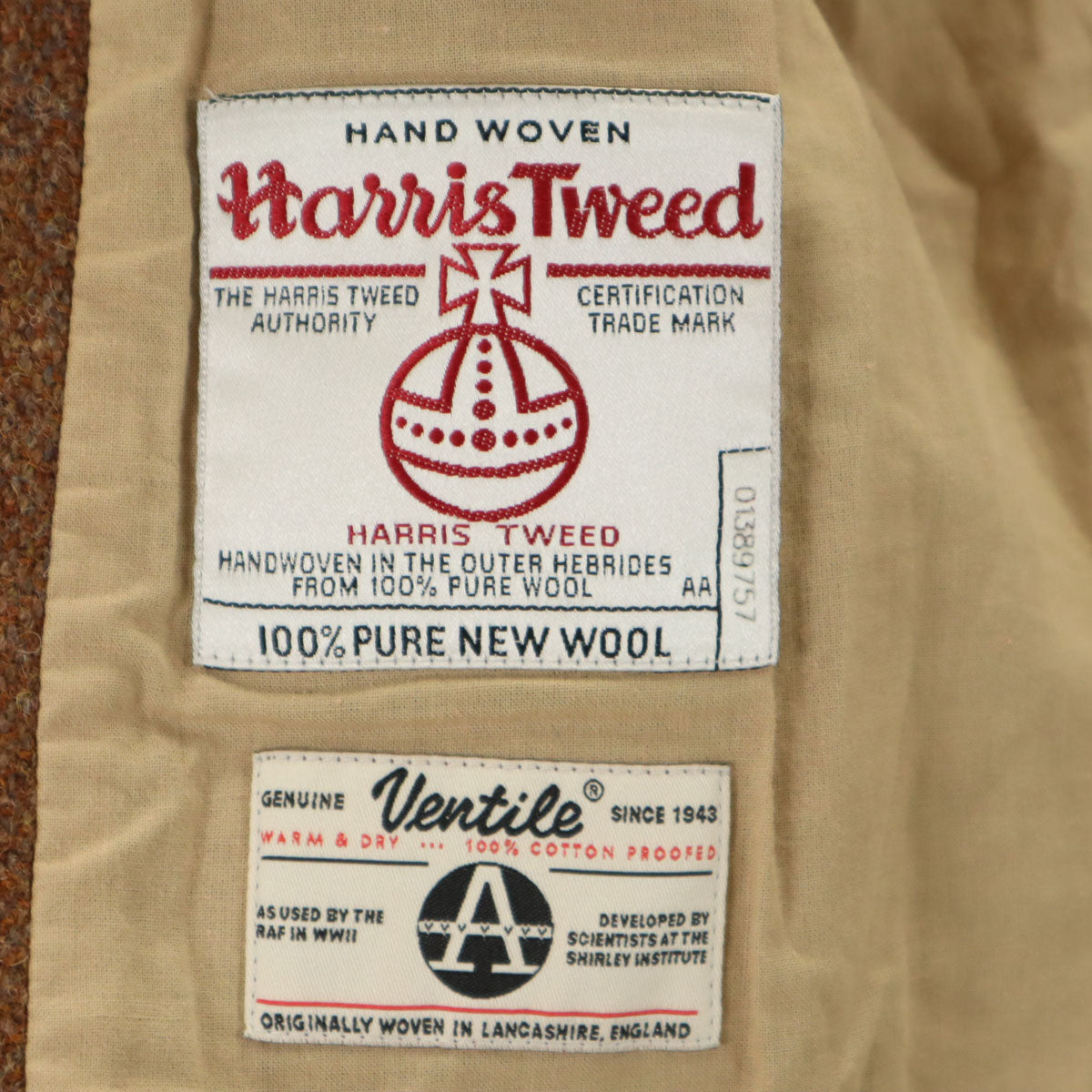 Nigel Cabourn ナイジェルケーボン ウール マロリー ジャケット 8 ブラウン系 ハリスツイード レディース