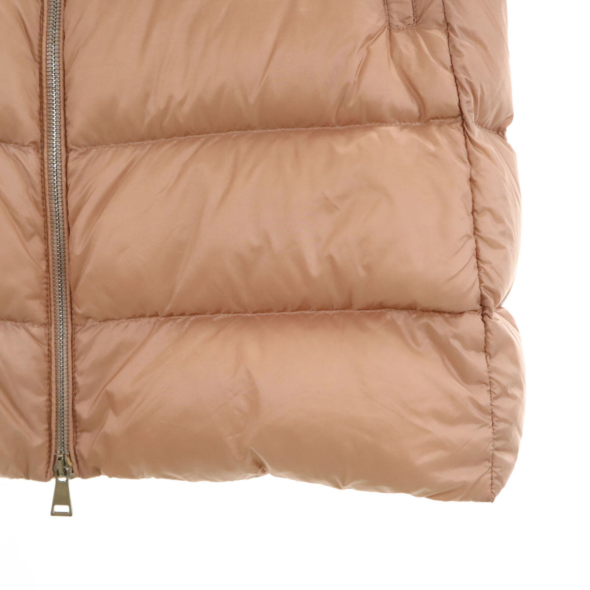 MONCLER モンクレール TORCON ベロア切替 ダウンジャケット 2 サーモンピンク レディース