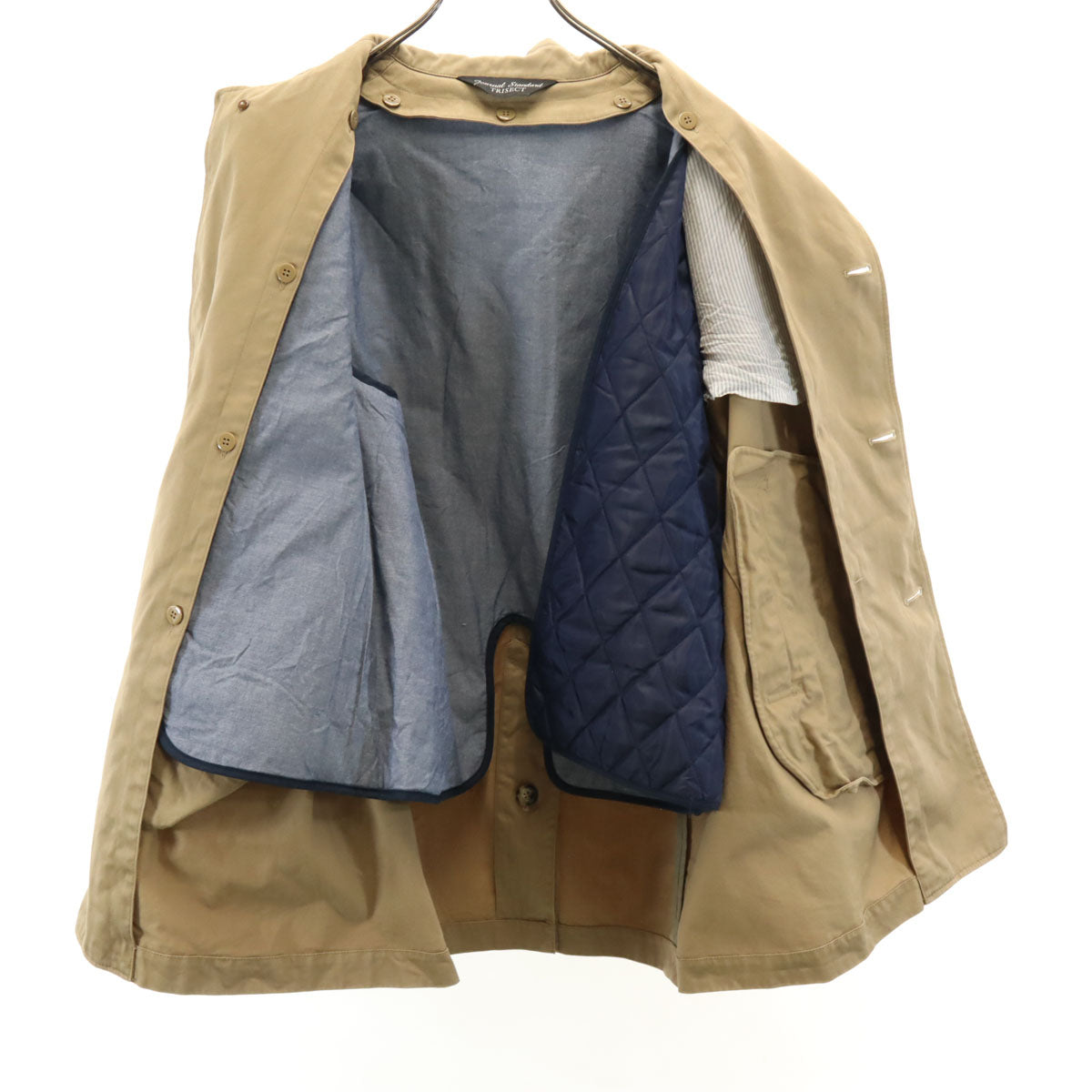 Journal Standard TRISECT ジャーナルスタンダード トライセクト ジャケット L ベージュ ライナー付き メンズ