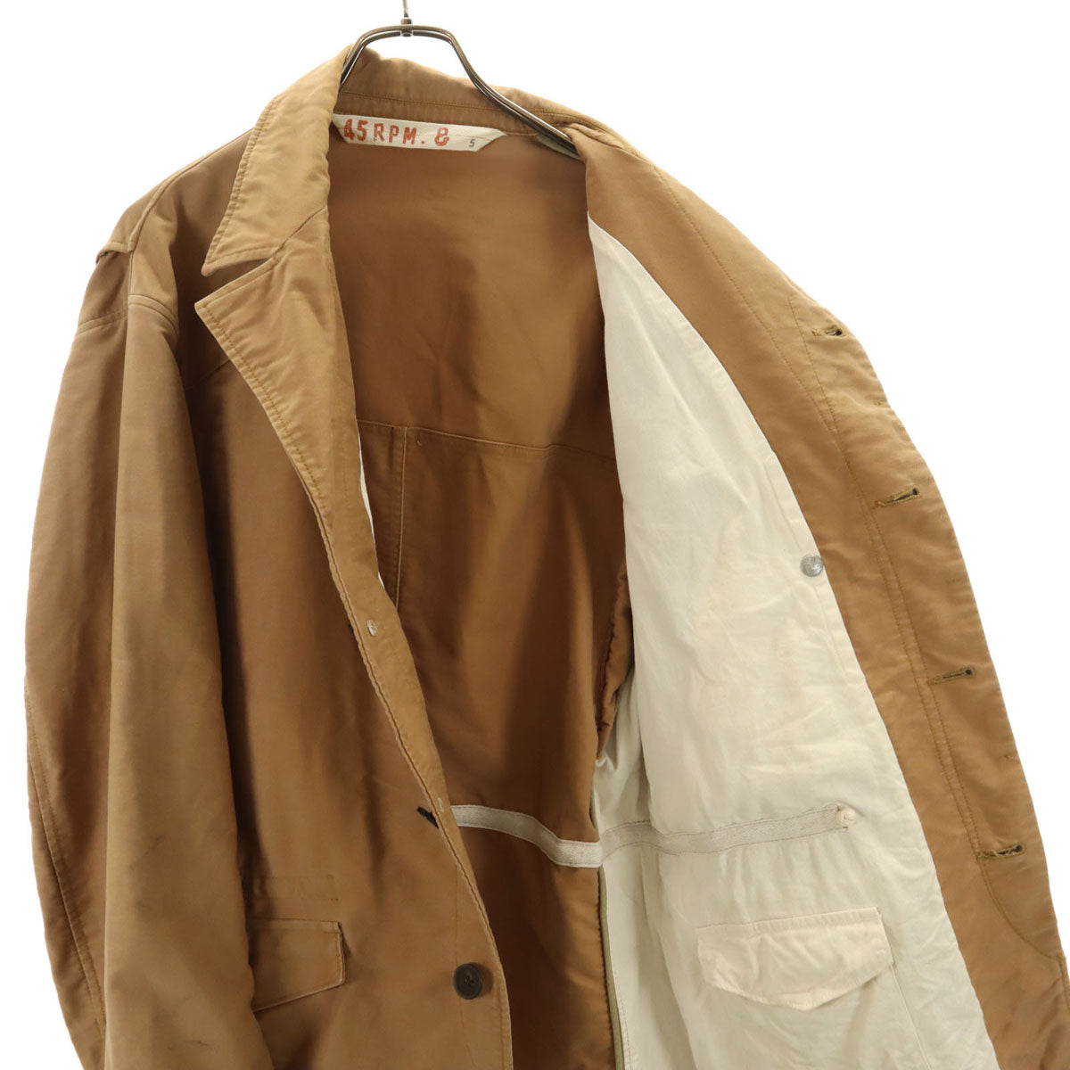 45R 45rpm フォーティーファイブアールピーエム 日本製 フィールドジャケット 5 ベージュ メンズ