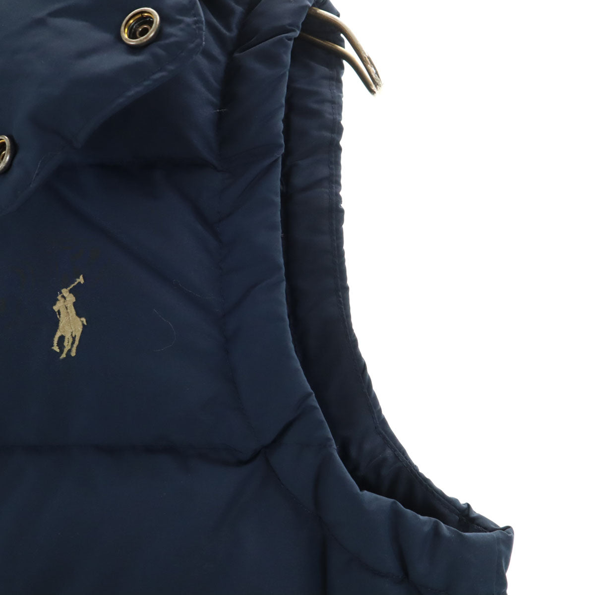 美品 POLO RALPH LAUREN ポロラルフローレン ダウンベスト M ネイビー レディース