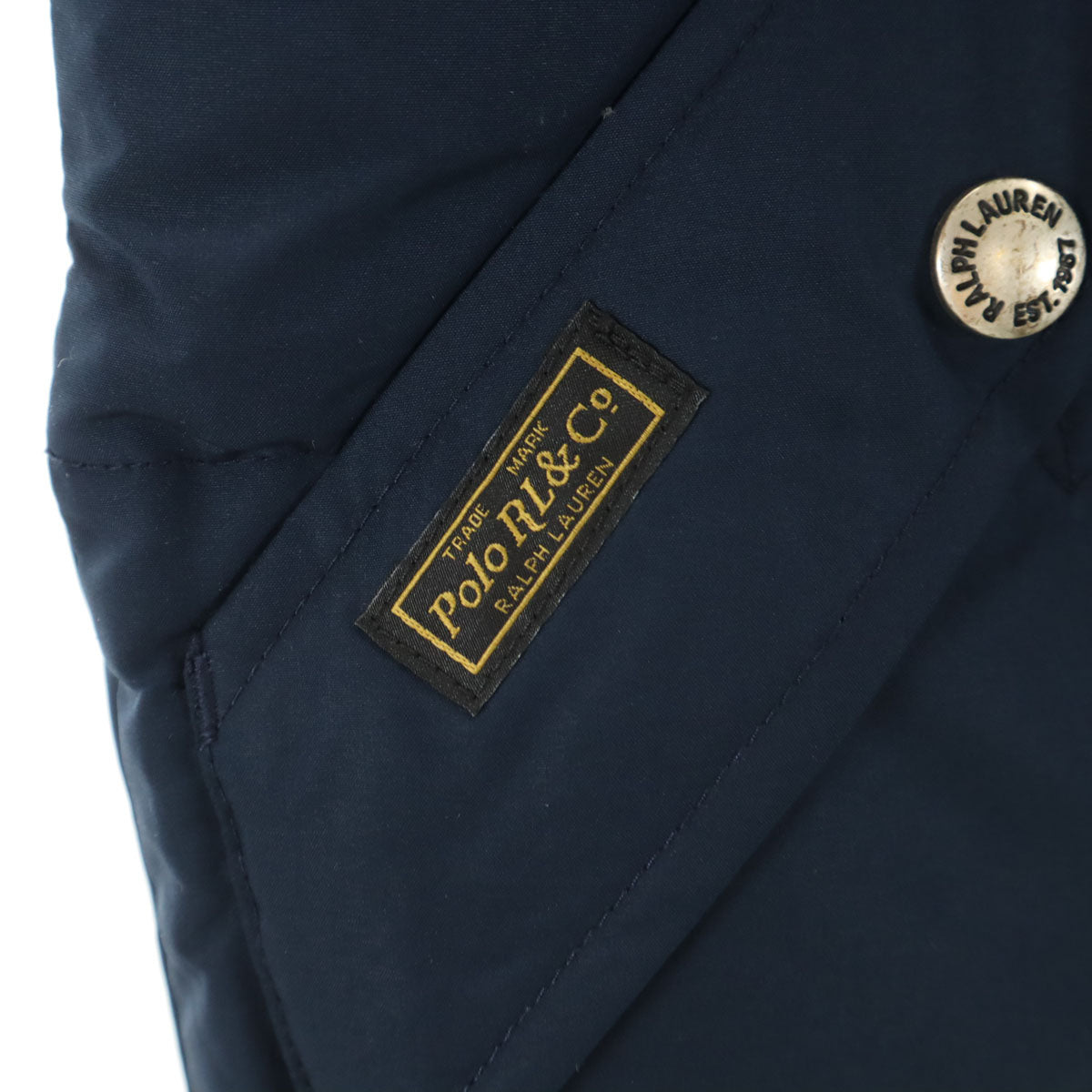 美品 POLO RALPH LAUREN ポロラルフローレン ダウンベスト M ネイビー レディース