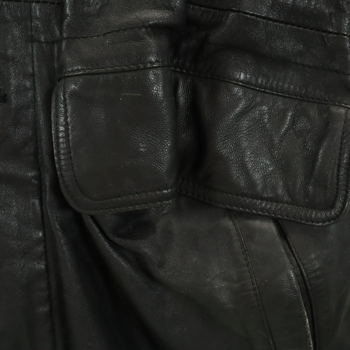 BRYANT&MAY ブライアントアンドメイ レザージャケット M ブラック 革ジャン ライナー付き メンズ