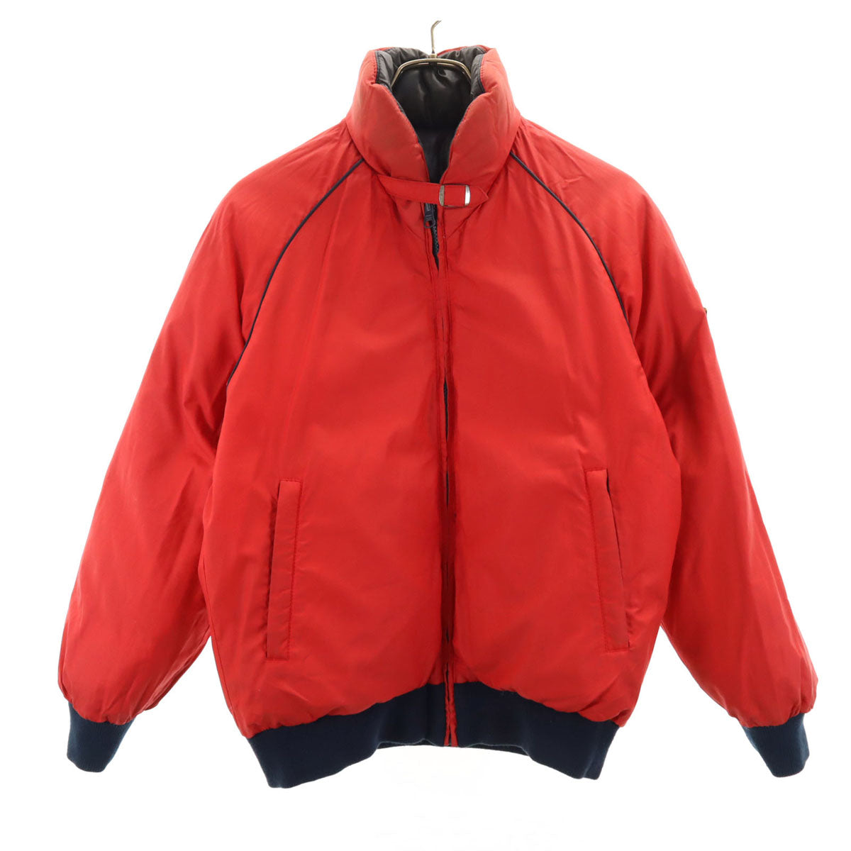 MONCLER モンクレール 80s ヴィンテージ アシックス ダウンジャケット L ネイビー リバーシブル レディース