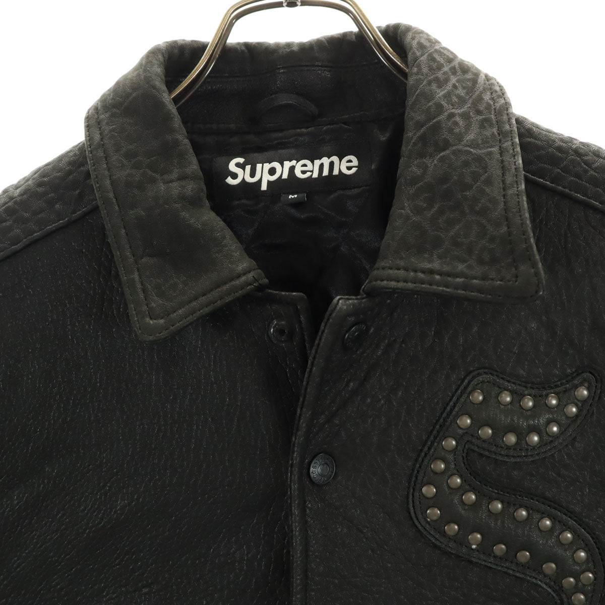 Supreme シュプリーム 21AW レザージャケット M ブラック メンズ